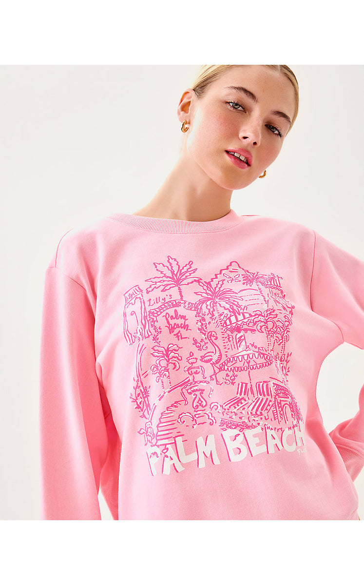 (取寄) リリー ピュリッツァー レディース バラッド ロング スリーブ スウェットシャツ Lilly Pulitzer women Ballad Long Sleeve Sweatshirt Conch Shell Pink Women's Lilly Pulitzer Ballad Long Sleeve Sweatshirt