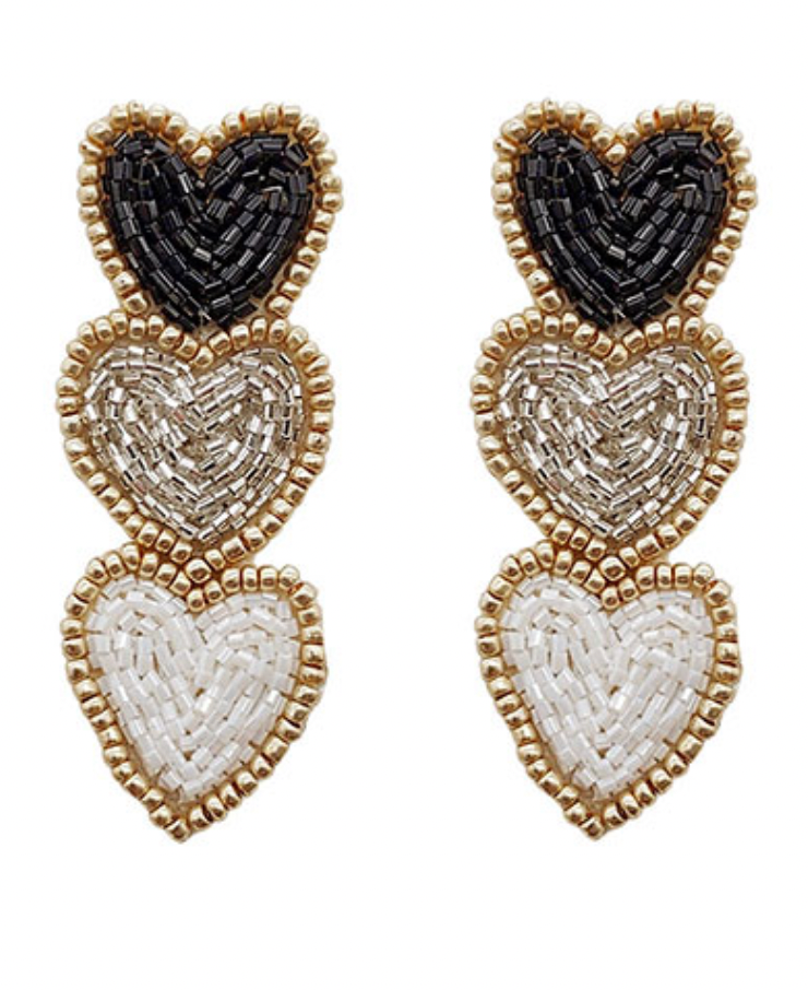 Acrylic Heart Drop Earrings - Dark Pink : Target