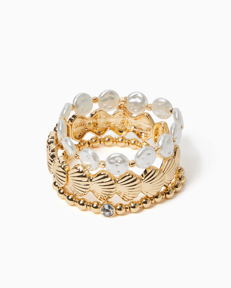 Seaside Soleil Bracelet Set - Gold Metallic
