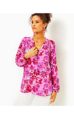 Elsa Silk Top - Lilac Thistle - In The Wild Flowers