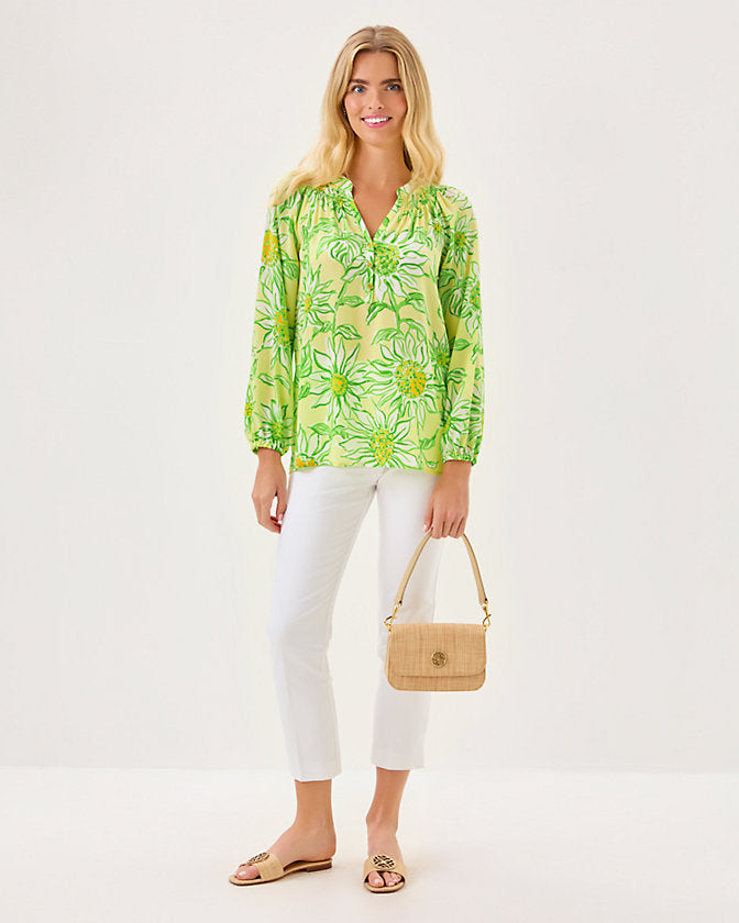 Elsa Silk Top - Limoncello Sunbelievable