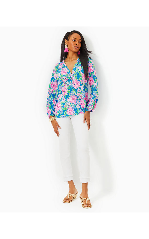 
            
                Load image into Gallery viewer, Elsa Silk Top - Multi - Spring In Your Step
            
        
