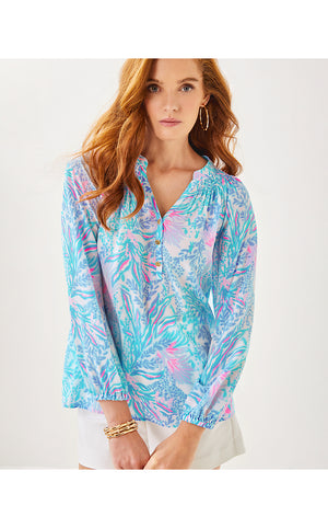 Elsa Silk Top - Multi - Via Del Mar