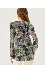 Elsa Silk Top - Onyx PB Anniversary Toile