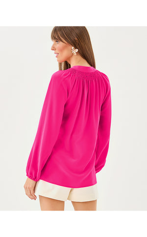 Elsa Silk Top - Parigi Pink