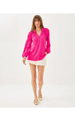 Elsa Silk Top - Parigi Pink
