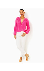 Elsa Silk Top - Passion Fruit Pink