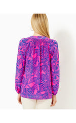 Elsa Silk Top - Passion Fruit Pink - Wild Nights