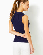 UPF 50+ Luxletic Martina Polo Top - True Navy