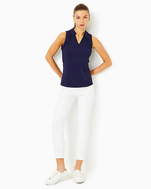 UPF 50+ Luxletic Martina Polo Top - True Navy