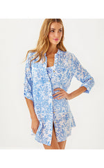 Natalie Shirtdress Cover-Up- Resort White - Tall Tales