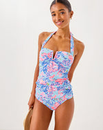 Lagoon Sarong Hipster Bikini Bottom - Multi Elephant Splash