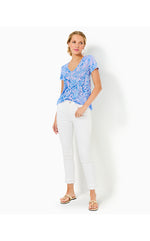 Etta V-Neck Top - Boca Blue - Sea What I Sea