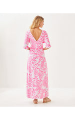 Parigi Maxi Dress- Rousseau Pink - Glisten In The Sun