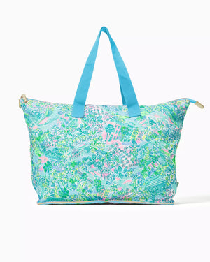 Getaway Packable Tote - Surf Blue Lilly Loves South Carolina