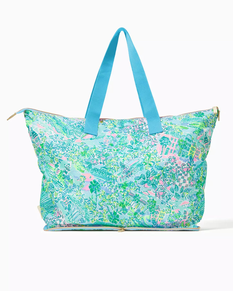 Getaway Packable Tote - Surf Blue Lilly Loves South Carolina