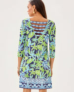 Ophelia Swing Dress - Sapphire Pool Tropical Tango Engineered