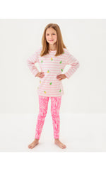 Girls Maia Legging - Rousseau Pink - Tulip To Tango