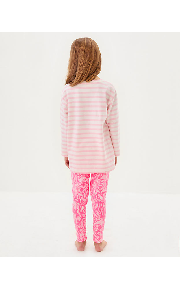 Girls Maia Legging - Rousseau Pink - Tulip To Tango