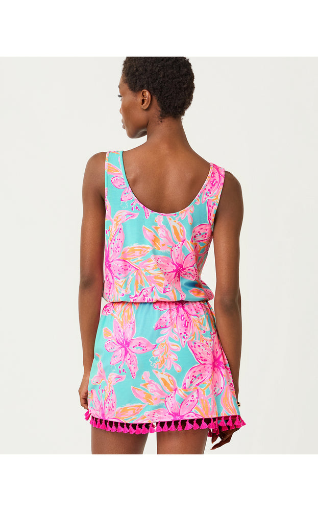 Jarrett Romper - Surf Blue Bonita Blooms