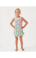 Girls Little Lilly Classic Shift Dress - Fauna Green - Party Like A Pineapple