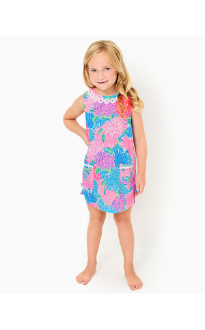 Girls Little Lilly Classic Shift Dress - Multi Beach House Blooms