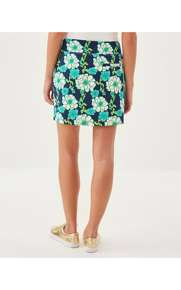 UPF 50+ Luxletic 17" Monica Skort - Low Tide Navy Go Big Golf