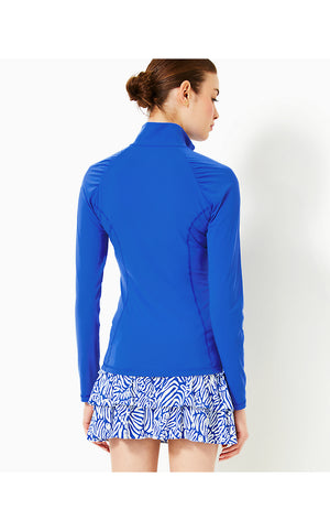 UPF 50+ Luxletic Justine Pullover - Martinique Blue