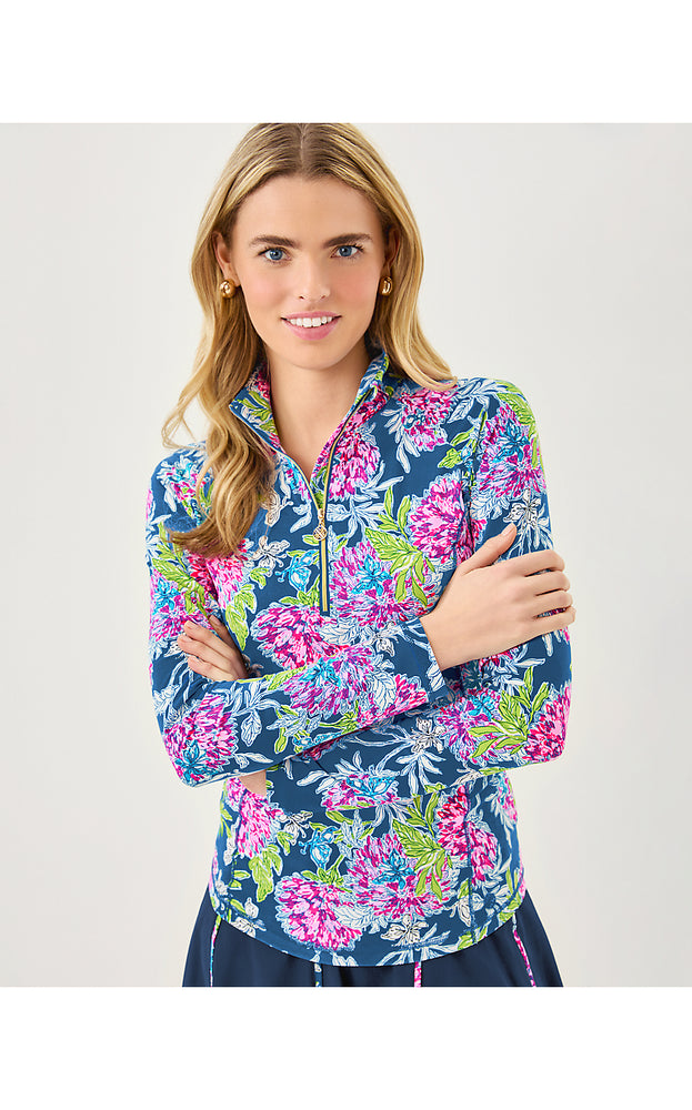 UPF 50+ Luxletic Justine Pullover - Multi Dahlia Licious