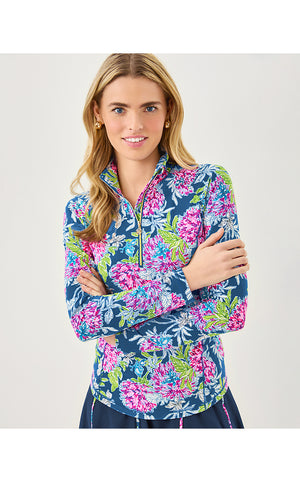 UPF 50+ Luxletic Justine Pullover - Multi Dahlia Licious