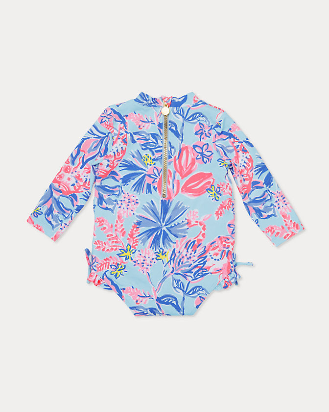 UPF 50+ Idella Infant Swimsuit - Multi Elephant Splash