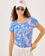 Etta Scoop Neck Top - Conch Shell Pink Up Scale