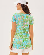 Etta Scoop Neck Top - Fresh Water Blue Sunbathers Bliss