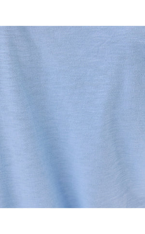 Etta Scoop Neck Top - Jacaranda Blue
