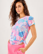 Etta Scoop Neck Top - Multi Roar Of The Seas