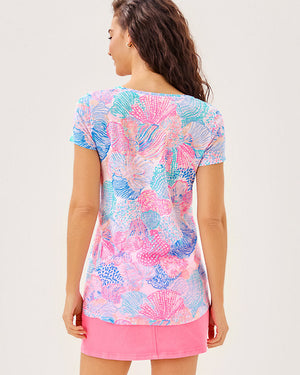 Etta Scoop Neck Top - Multi Roar Of The Seas
