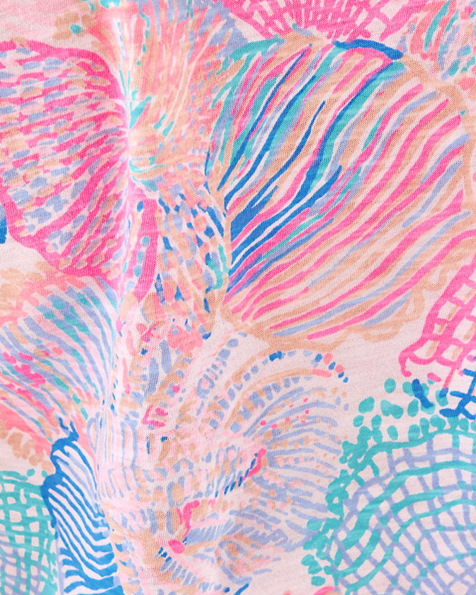 Etta Scoop Neck Top - Multi Roar Of The Seas