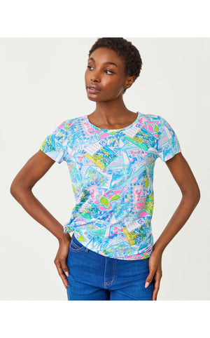 Etta Scoop Neck Top - Multi Wish You Were Here
