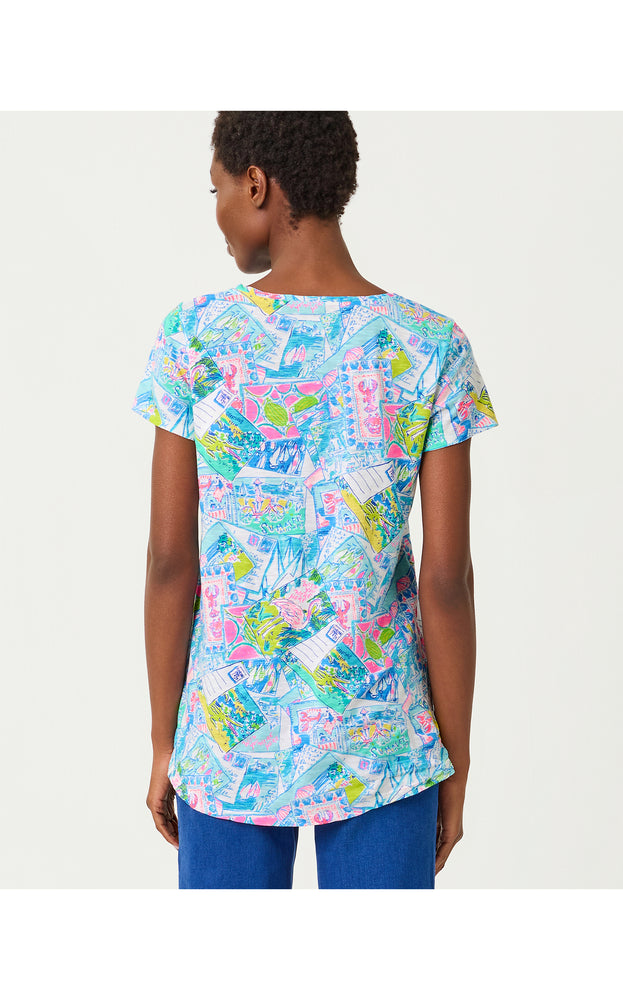 Etta Scoop Neck Top - Multi Wish You Were Here