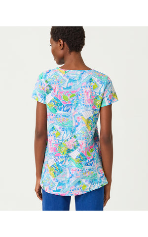 Etta Scoop Neck Top - Multi Wish You Were Here