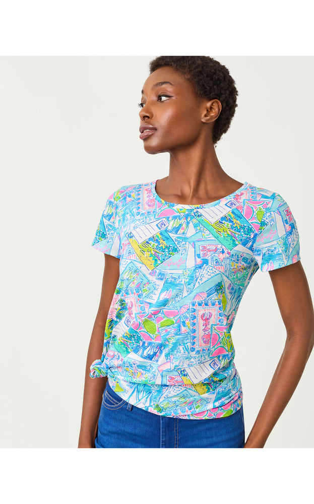 Etta Scoop Neck Top - Multi Wish You Were Here
