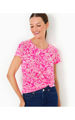 Etta Scoop Neck Top - Passion Fruit Pink Absolutely Flamazing