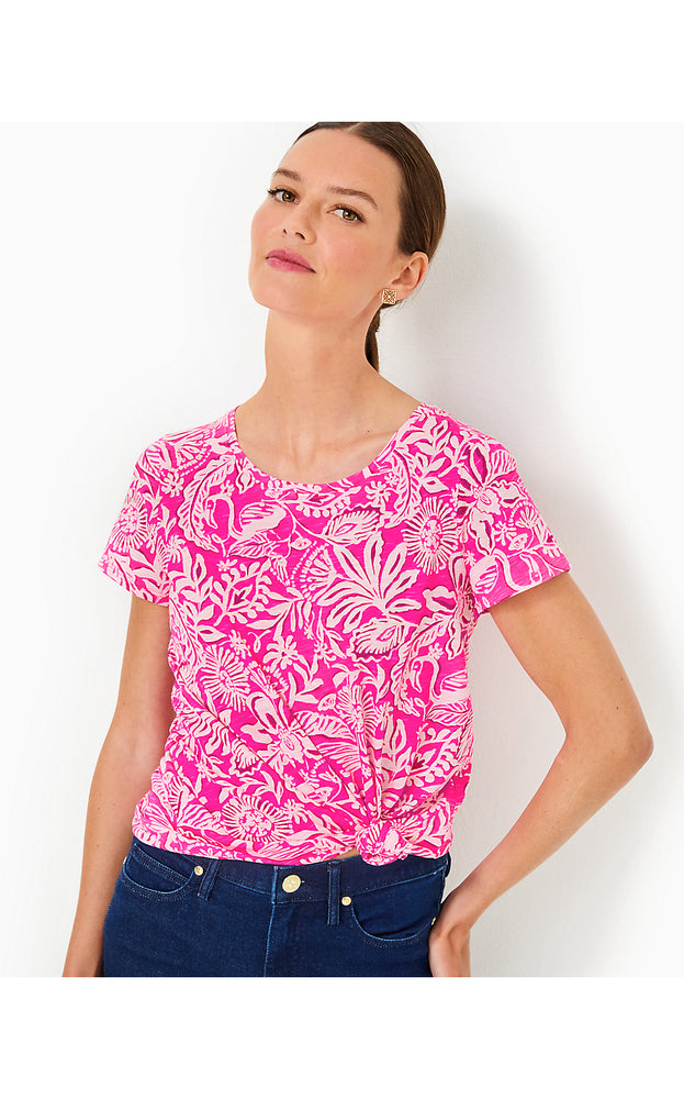 Etta Scoop Neck Top - Passion Fruit Pink Absolutely Flamazing