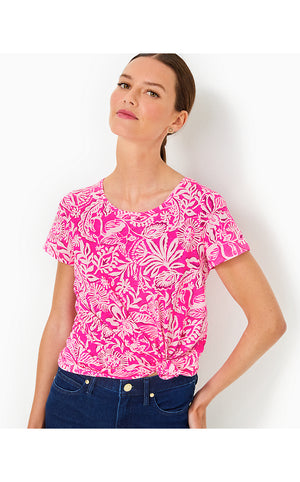 Etta Scoop Neck Top - Passion Fruit Pink Absolutely Flamazing