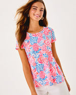 Etta Scoop Neck Top - Resort White Lil Sun Sea Sand