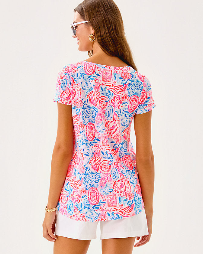 Etta Scoop Neck Top - Resort White Lil Sun Sea Sand