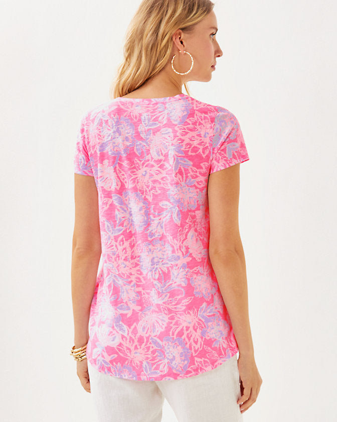 Etta Scoop Neck Top - Rousseau Pink - Zen Garden