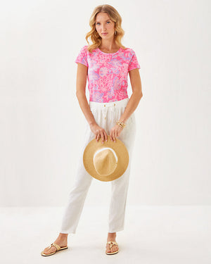Etta Scoop Neck Top - Rousseau Pink - Zen Garden