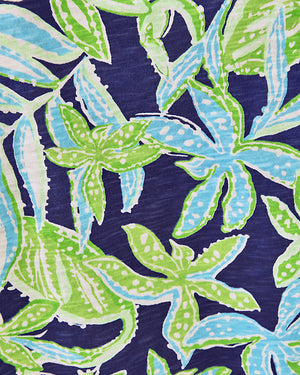 Etta Scoop Neck Top - Sapphire Pool Tropical Tango