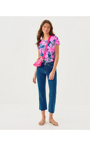 Etta Scoop Neck Top - Starlight Navy Once And Floral
